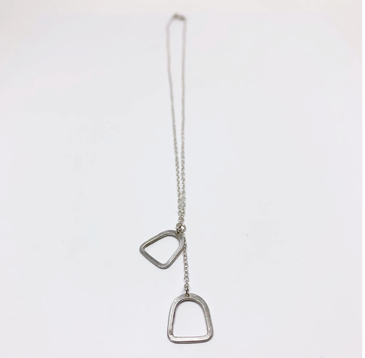 Double Stirrups Charm Necklace