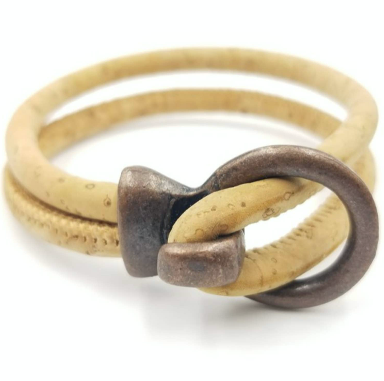 Cork Copper Open Hook Bracelet - Pick Your Color